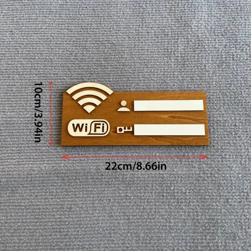 Rustic Wooden WiFi Password Sign | Vintage Wall Plaque Decorative Wall Sign Qme