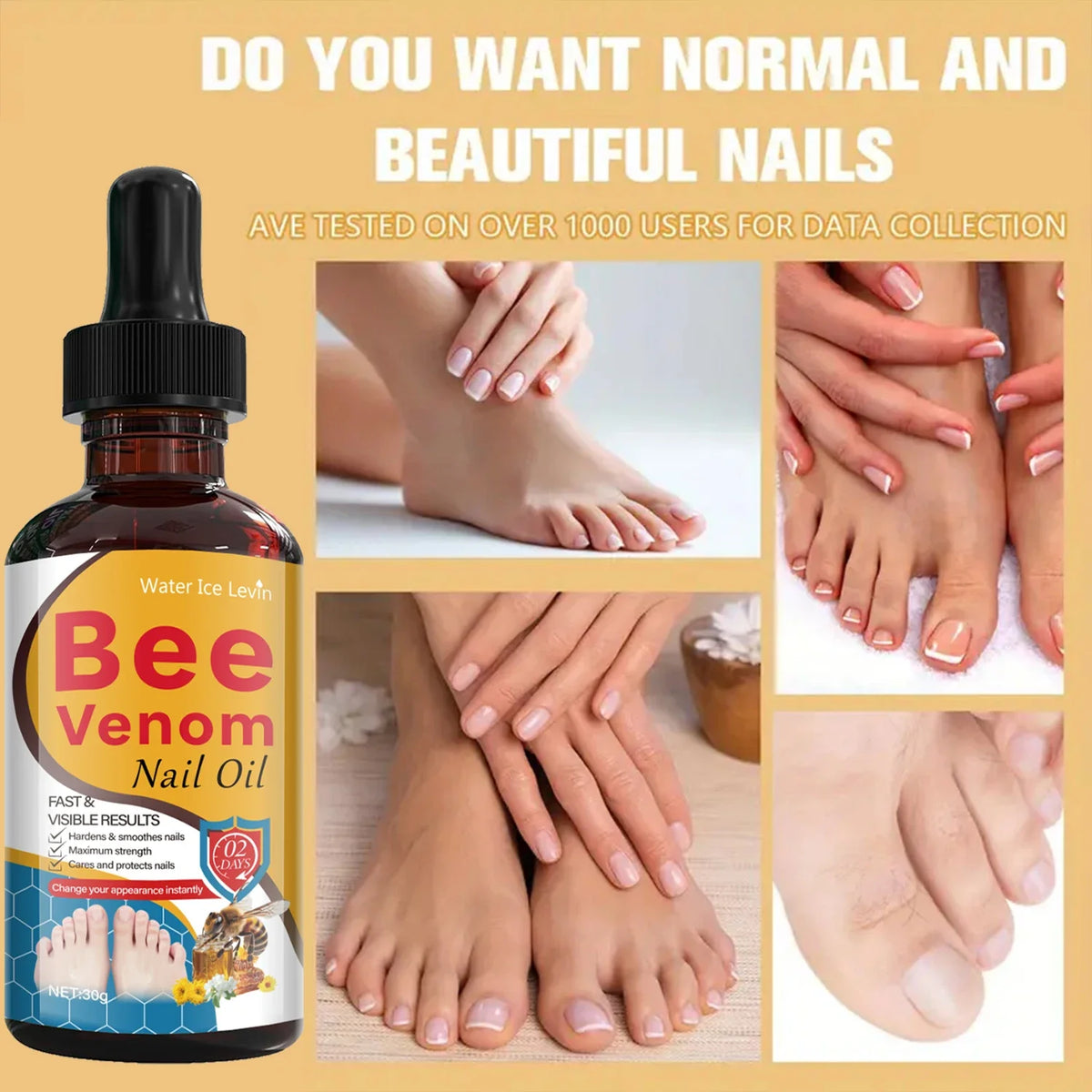 Bee Venom & Salicylic Acid Nail Oil – Harden & Smooth Nail Treatment Oil Qme