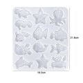 Ocean Series Fish & Seashell Silicone Resin Mold for Earrings Silicone Resin Mold Qme 2