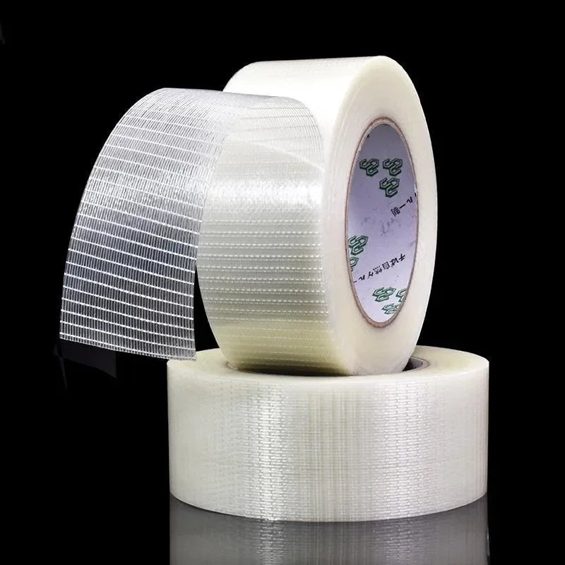 25M Fiberglass Grid Mesh Tape – Strong Single-Sided Reinforced Fiberglass Mesh Tape Qme