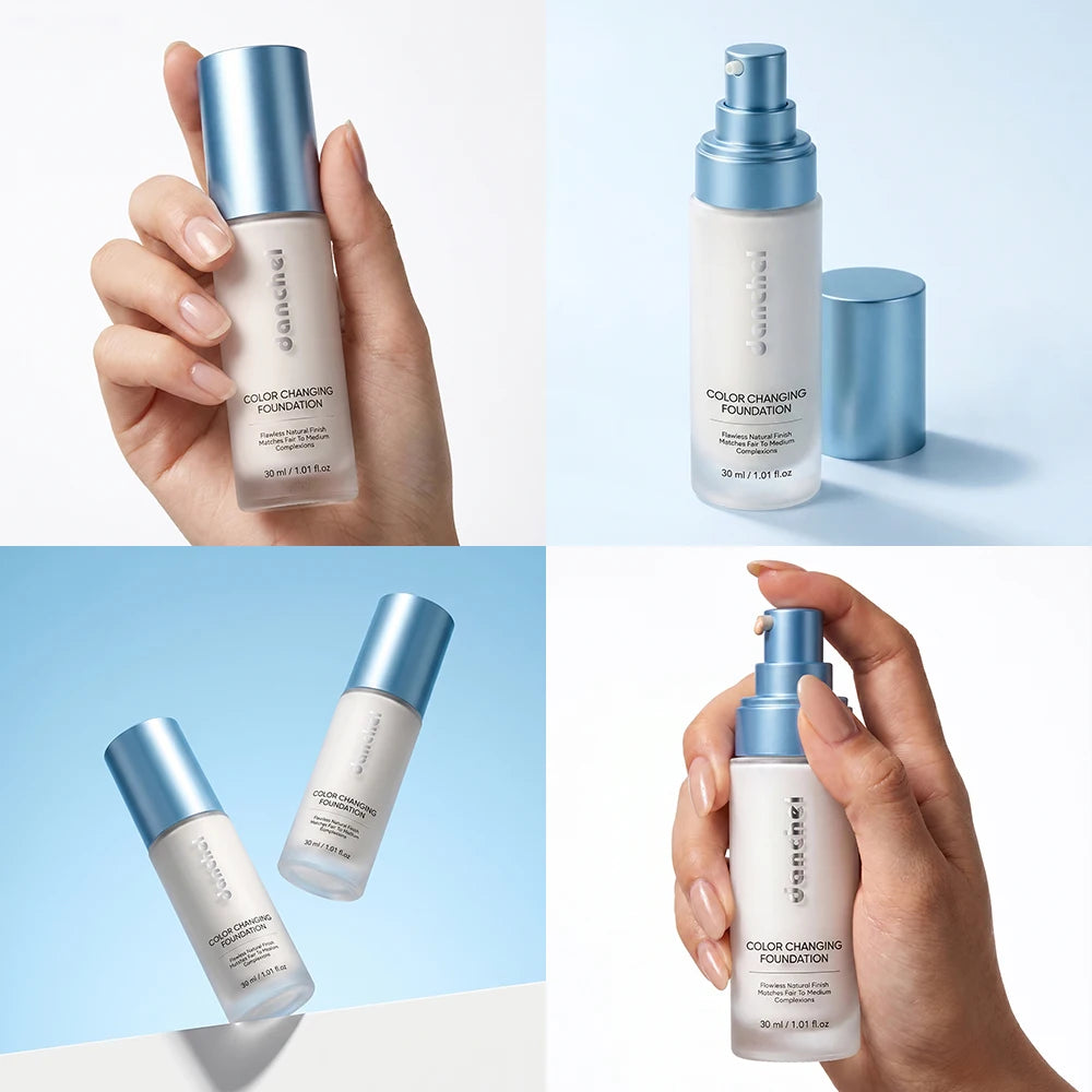 Color Changing Foundation – 12H Buildable Coverage Skin Tint Liquid Foundation Qst
