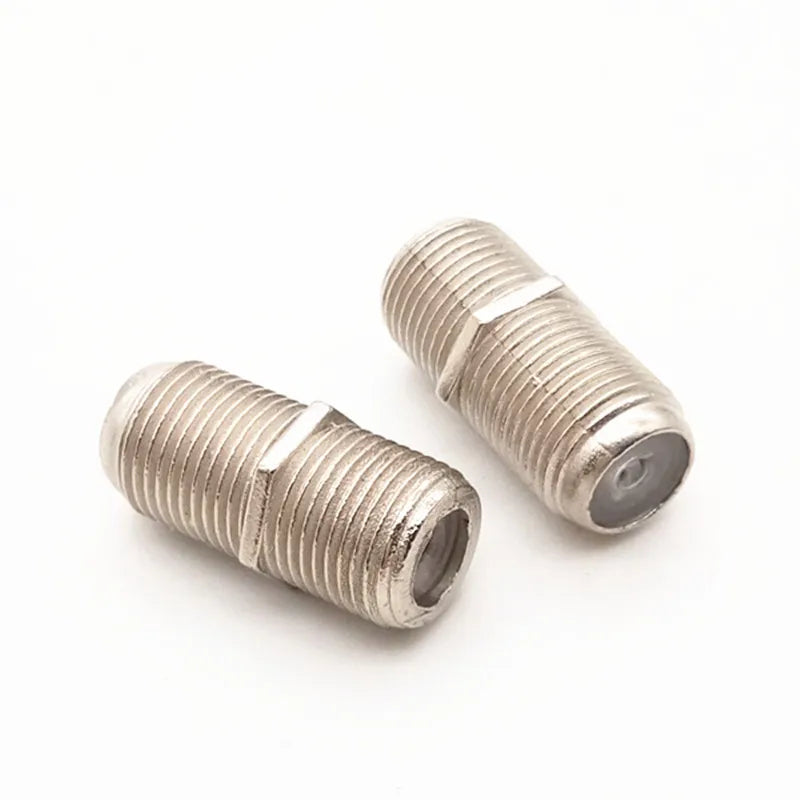 F-Type All Copper Female Coupler Connector for RG6 Coax Cable Coaxial Cable Coupler Qme