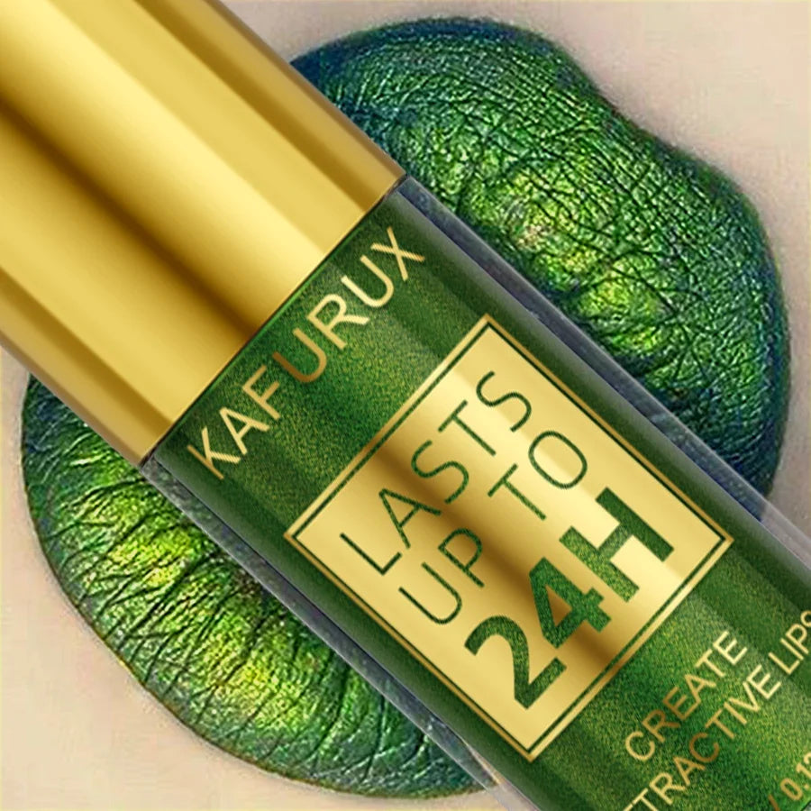 Smoky Green Pearlescent Lipstick Pencil – Waterproof, 3 Colors Lip & Eye Pencil Qme