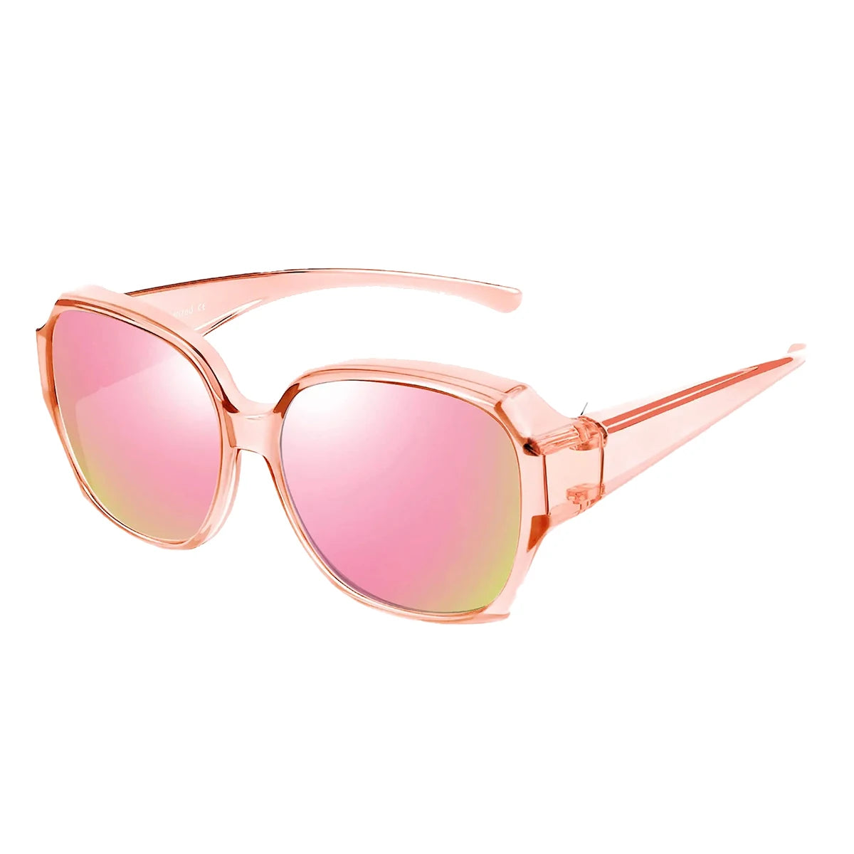 VOPHA Over-Glasses Sunglasses UV400 Clip-On – Men & Women Clip-On Sunglasses Qst 1PC-Pink