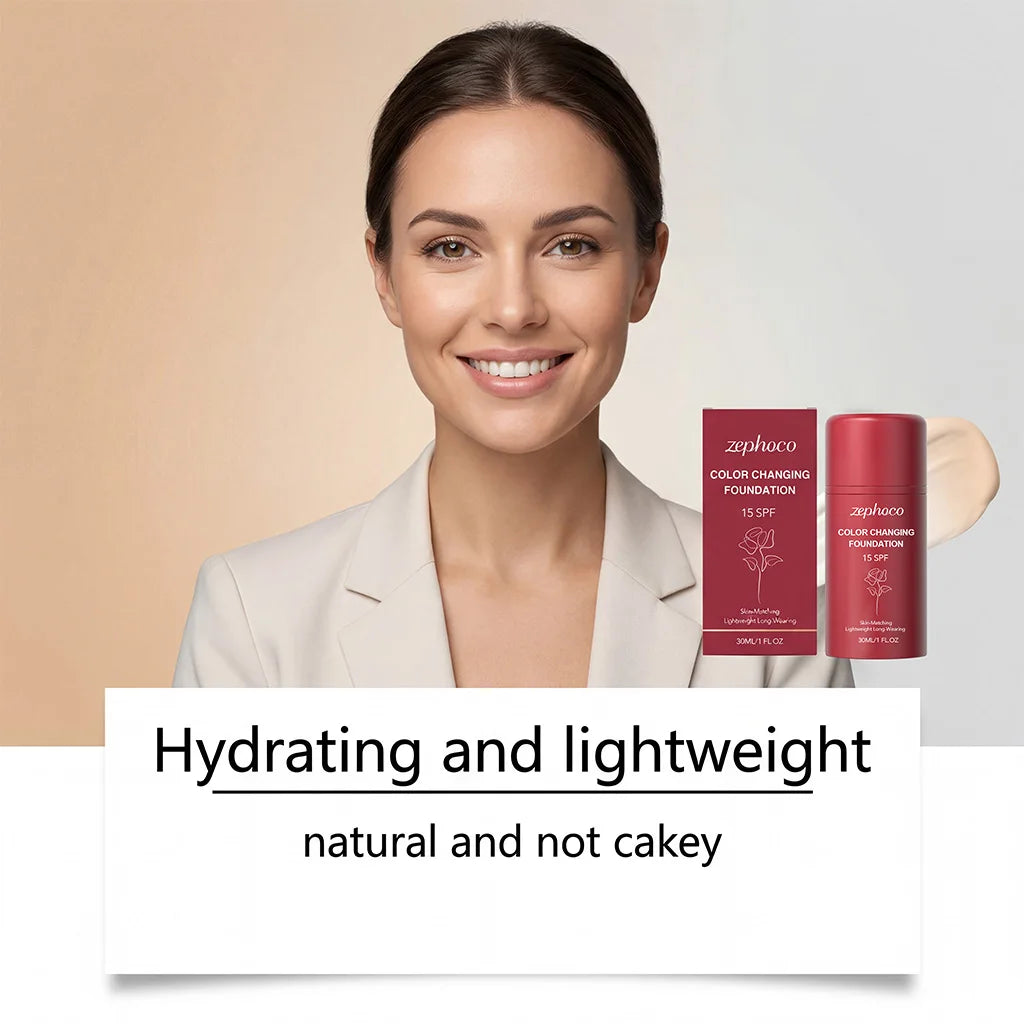 Zephoco Color-Adapting Foundation – Hydrating Lightweight Coverage Face Foundation Qst