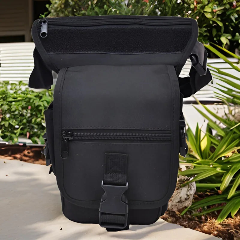 Tactical Thigh Leg Bag | Multi-Pocket EDC Molle Waist Pack Tactical Leg Bag Qme black