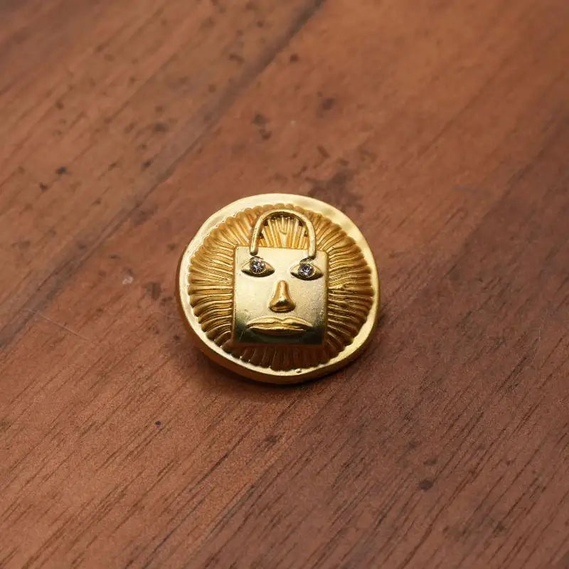 Vintage Metal Decorative Buttons – Eye & Heart DIY Craft