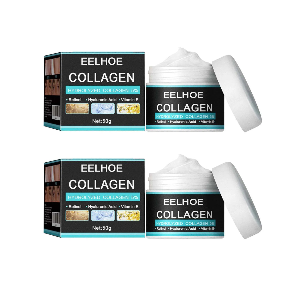 Men's Collagen Face Cream – Firming, Lifting & Moisturizing Men's Face Cream Qme 2Pcs
