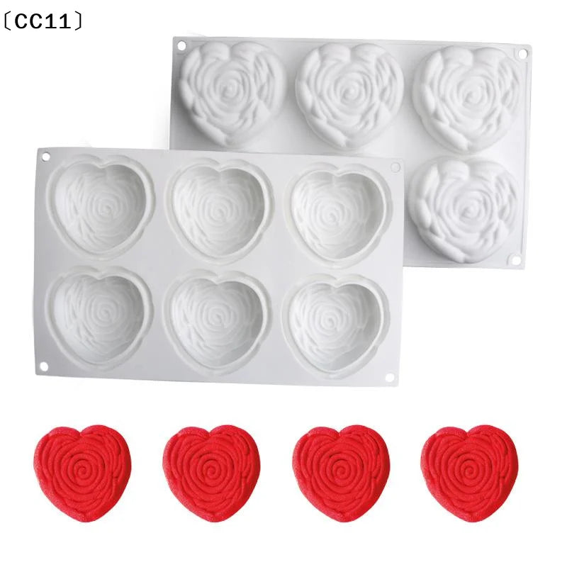 Rose Shape Silicone Cake Mold – Mousse, Pastry & Dessert Silicone Cake Mold Qme