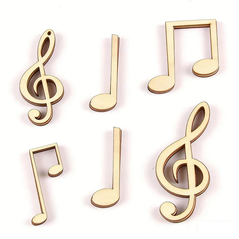 Wooden Music Note Scrapbooking Embellishments 40–55mm | DIY Craft Craft Embellishments Qme