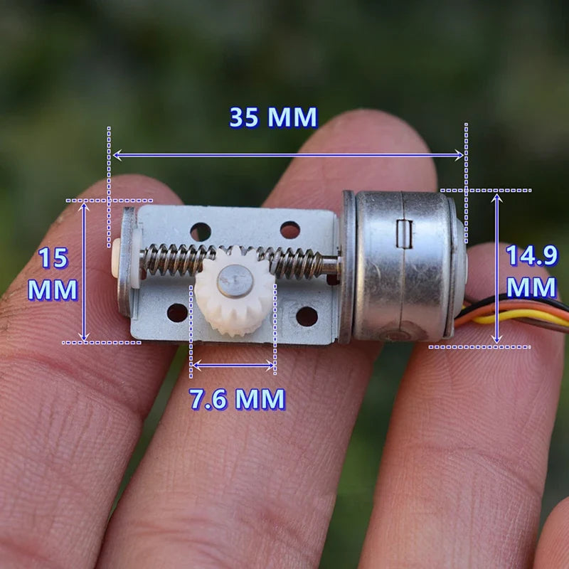 Stepper Motor Linear Screw Shaft 13-Tooth Plastic Gear DIY Kit Stepper Motor Kit Qme 1PC