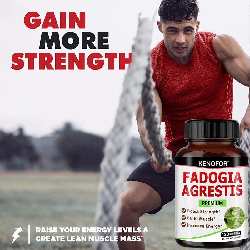 Fadogia Agrestis 800mg – Maca, Ashwagandha & Tribulus Capsules Herbal Supplement Capsules Qst