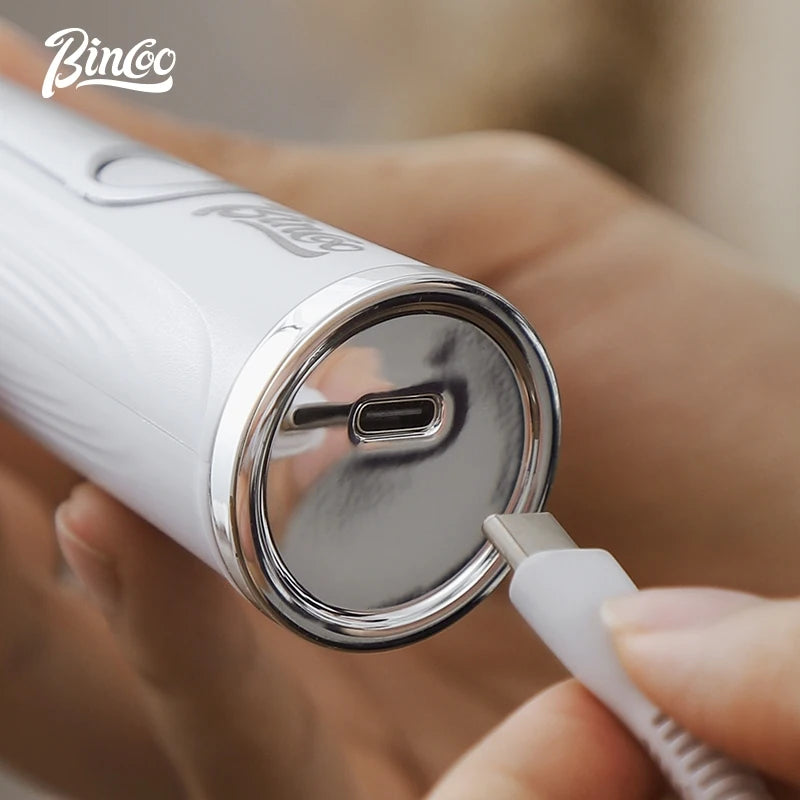 BINCOO Handheld Electric Milk Frother – Latte Foam Maker Milk Frother Qst