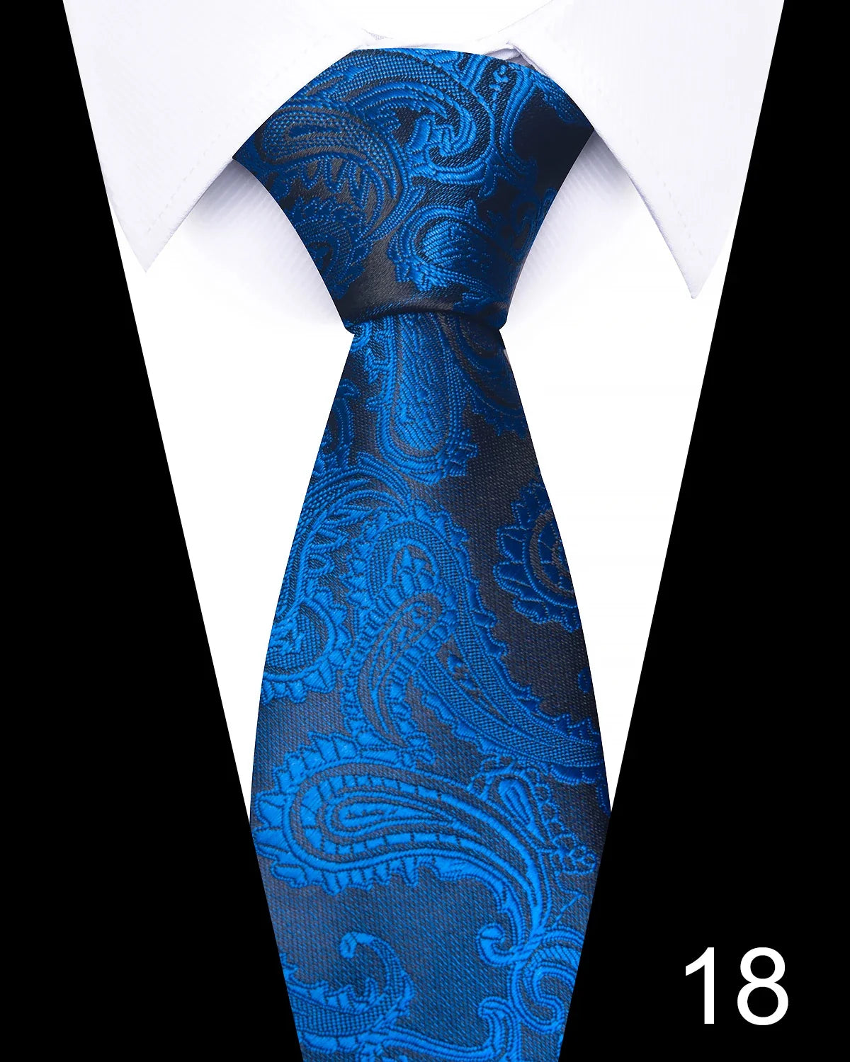VanGise 100% Silk Printed Necktie for Men – 46 Colors Silk Necktie Qme 18 China Mainland