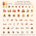 Seasonal Tree Scenery Stickers – Journal, Scrapbook & Laptop Decorative Stickers Qme autumn