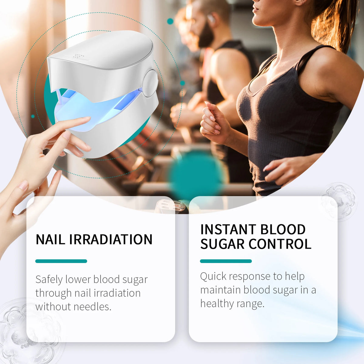 Portable Nail Light Therapy Device – LED Nail Irradiation Tool Nail Light Therapy Device Qst