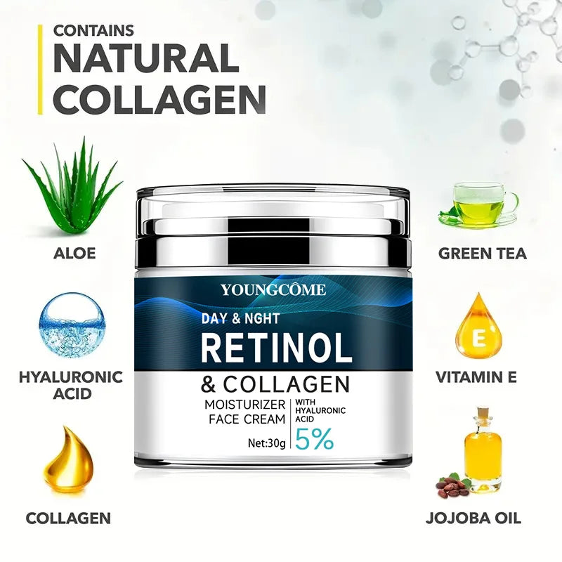YOUNGCOME Vitamin C+E Retinol Collagen Firming Face Cream Face Moisturizer Cream Qst