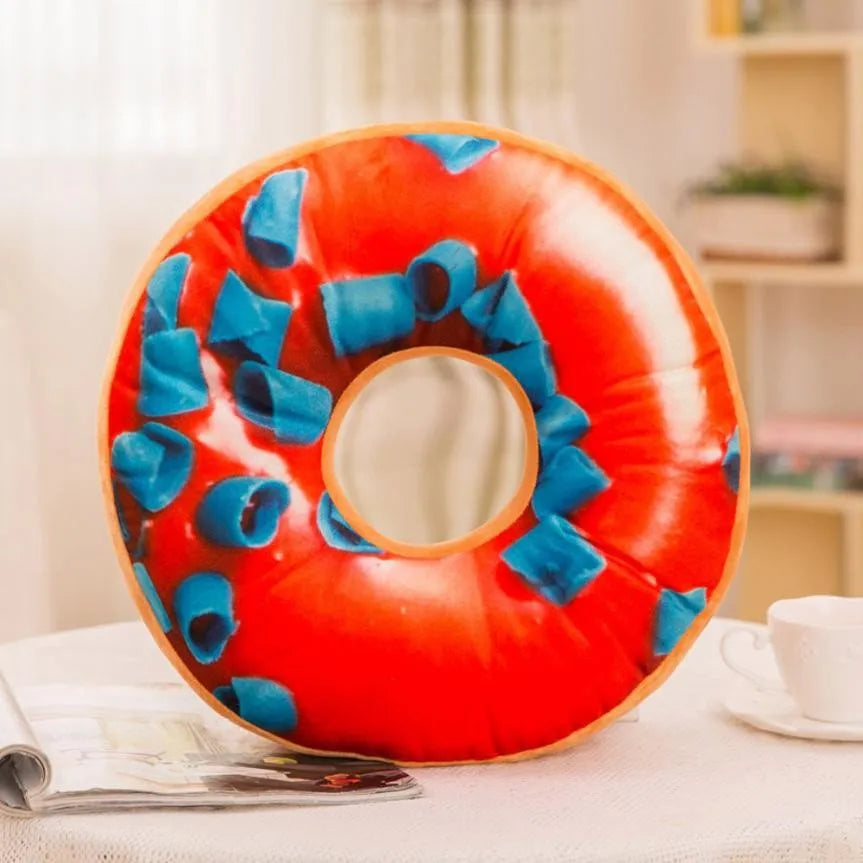 Cute Plush Round Stuffed Pillow Cushion – Soft 40cm Cotton Plush Stuffed Cushion Qme