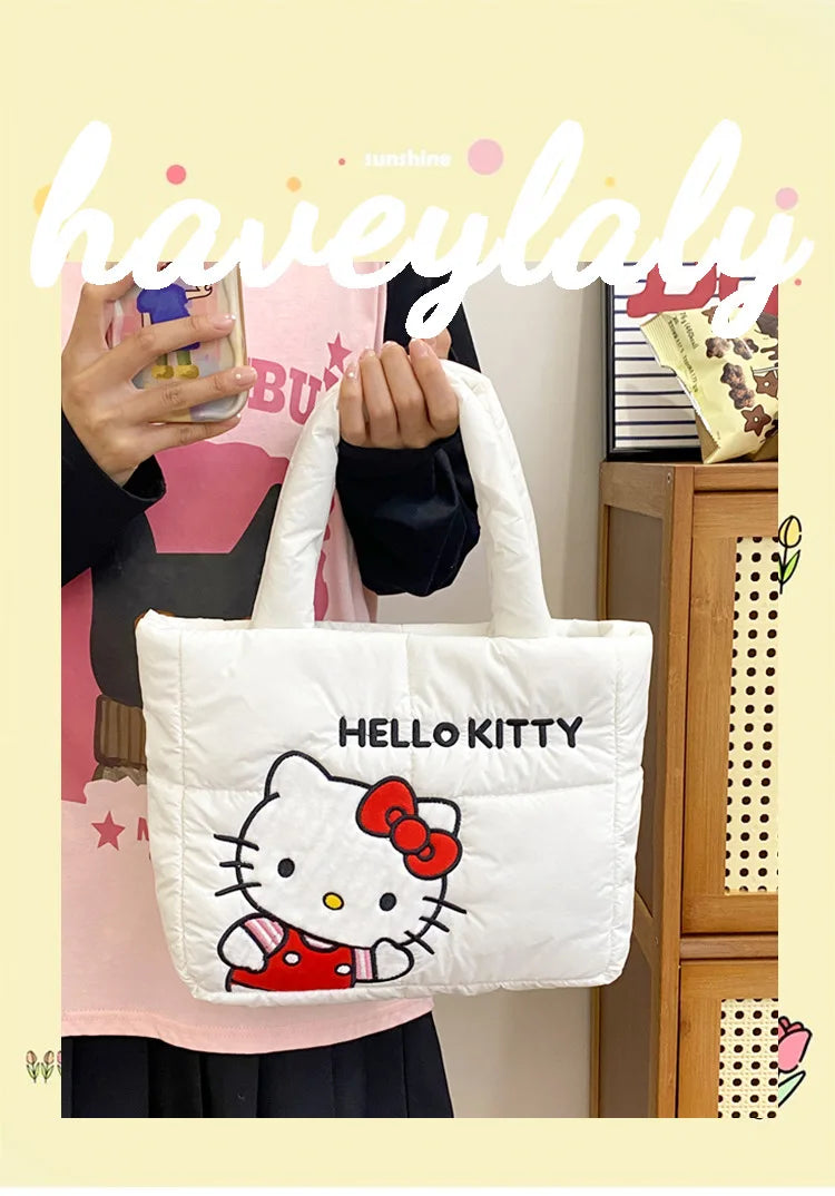 Sanrio Cartoon Plush Crossbody Shoulder Bag for Girls Plush Crossbody Bag Qme