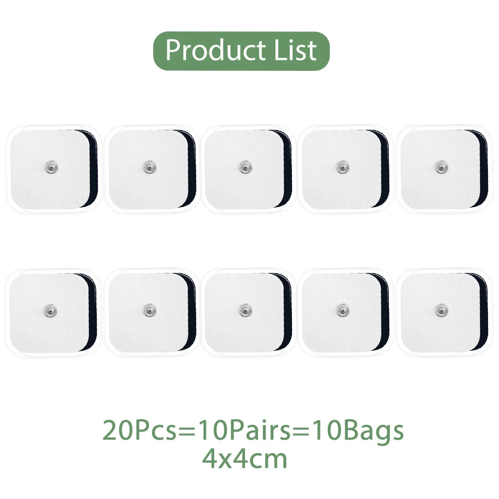 TENS EMS Self-Adhesive Electrode Pads 10/20Pcs Non-Woven Electrode Pads Qst 20Pcs