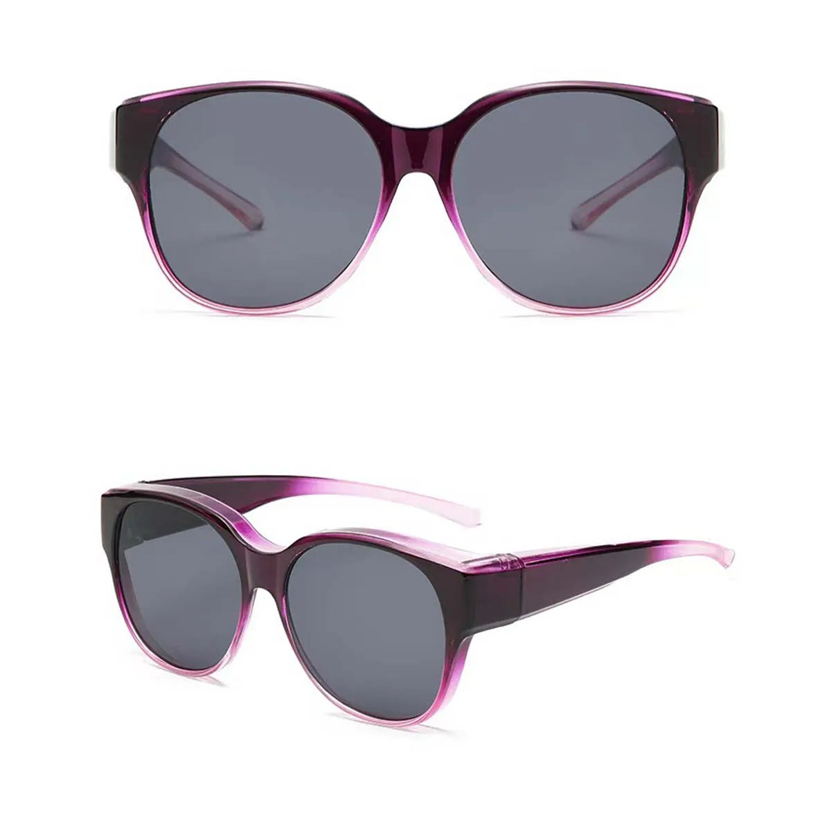 VOPHA Fit-Over Flip-Up Sunglasses – UV400 for Prescription Glasses Fit-Over Sunglasses Qst