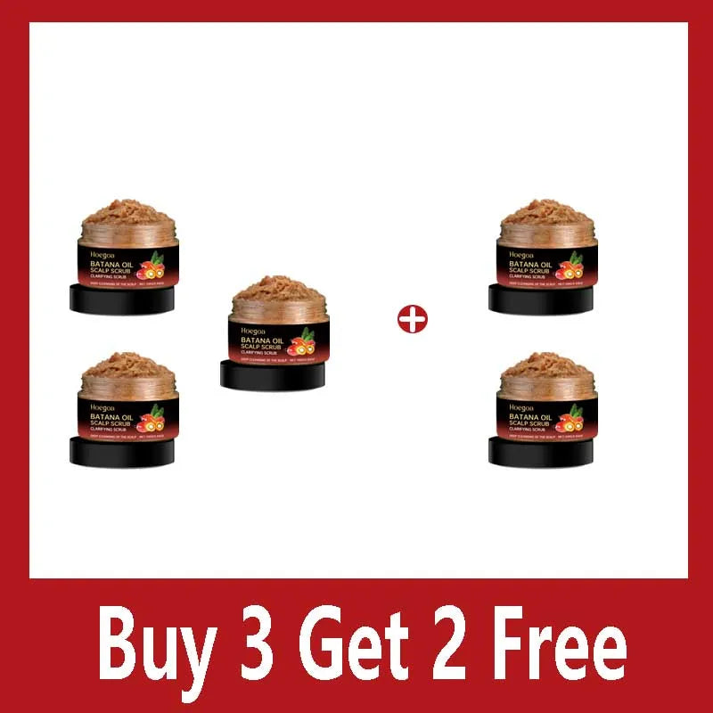 Batana Oil Scalp Scrub – Deep Cleansing & Strengthening Hair Scalp Scrub Treatment Qme Buy 3 Get 2 Free