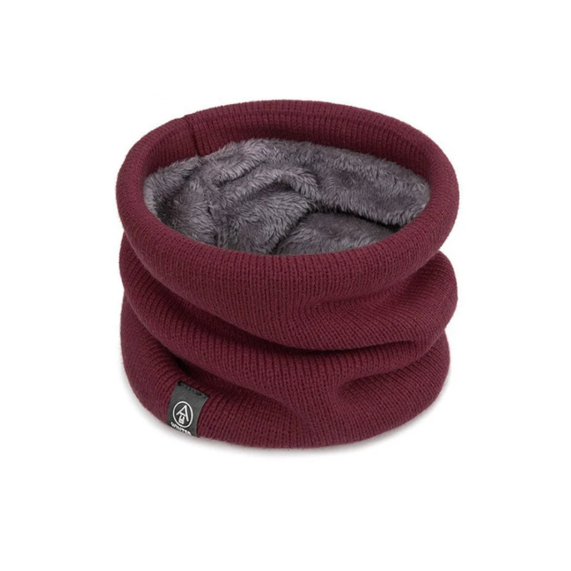 Thickened Knit Neck Warmer Scarf – Unisex Wool Pullover Winter Neck Warmer Qst
