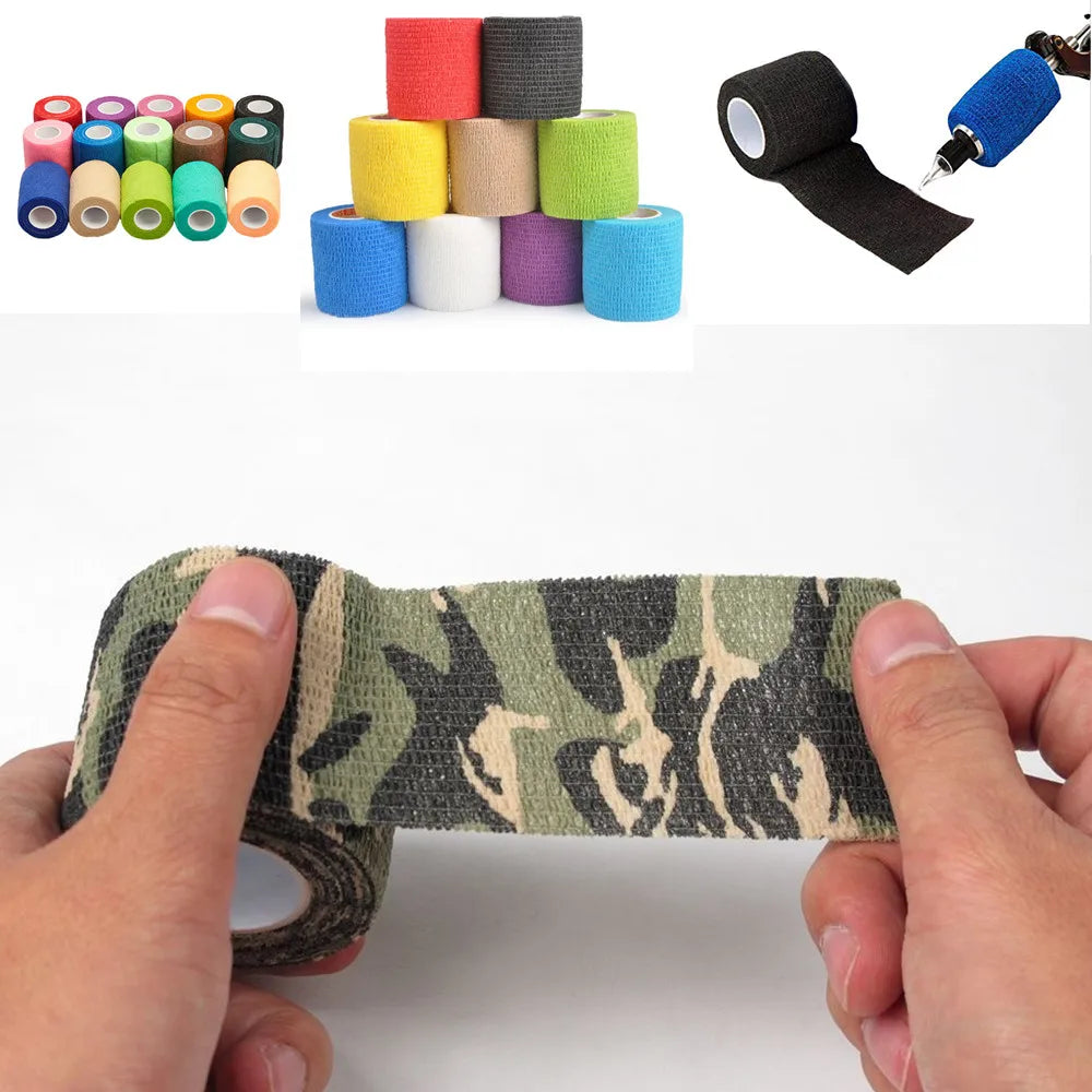 Camouflage Athletic Bandage Wrap | Waterproof, Self-Adhesive Athletic Bandage Wrap Qme