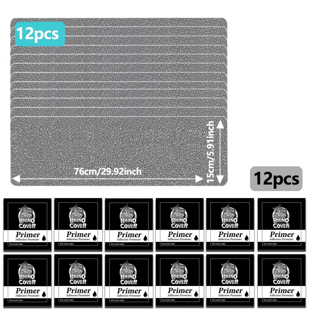 Heavy Duty Anti-Slip Grip Tape for Stairs & Pedals – 80 Grit Anti-Slip Grip Tape Qme 12pcs 76cm 15cm