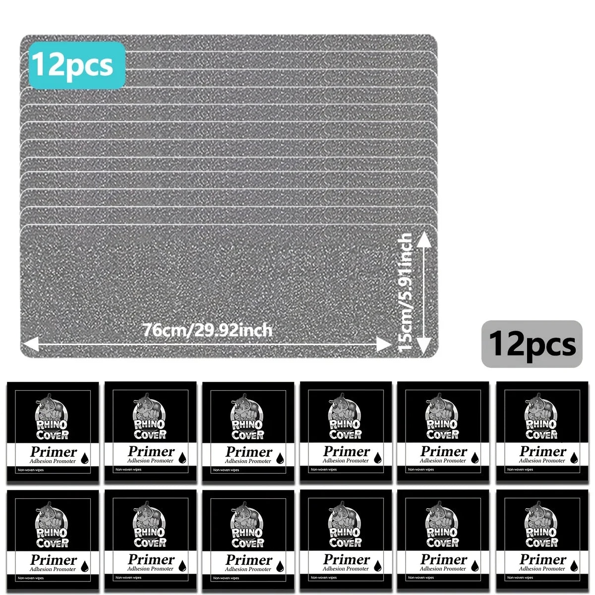 Heavy Duty Anti-Slip Grip Tape for Stairs & Pedals – 80 Grit Anti-Slip Grip Tape Qme 12pcs 76cm 15cm