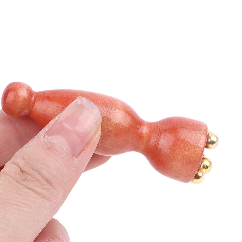 Lotus Seedpod Rosewood & Alloy Facial Massage Tool | Gua Sha Facial Massage Tool Qme