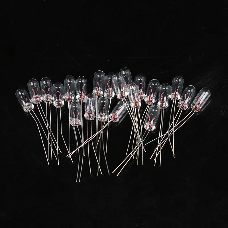 Miniature Edison Rice Filament Bulbs 3V 6V 12V – 20 Pack Miniature Incandescent Bulb Qme