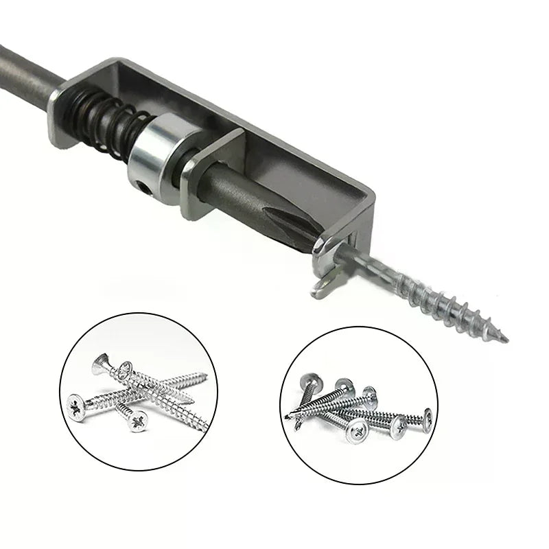 Spring-Loaded Screw Holder Bit | Anti-Drop Screwdriver Tool Screwdriver Bit Holder Qme
