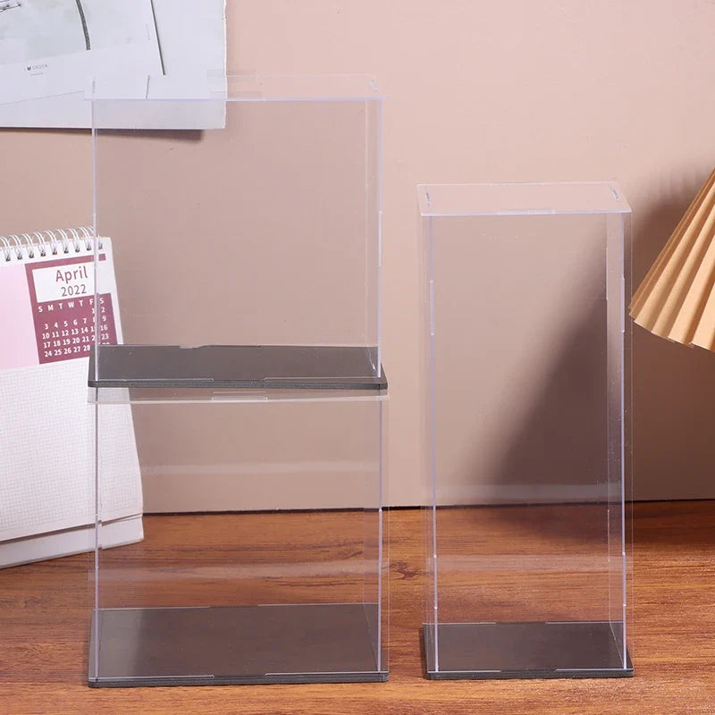 Transparent Acrylic Display Box – Dustproof Cabinet, 17 Sizes Acrylic Display Cabinet Qme