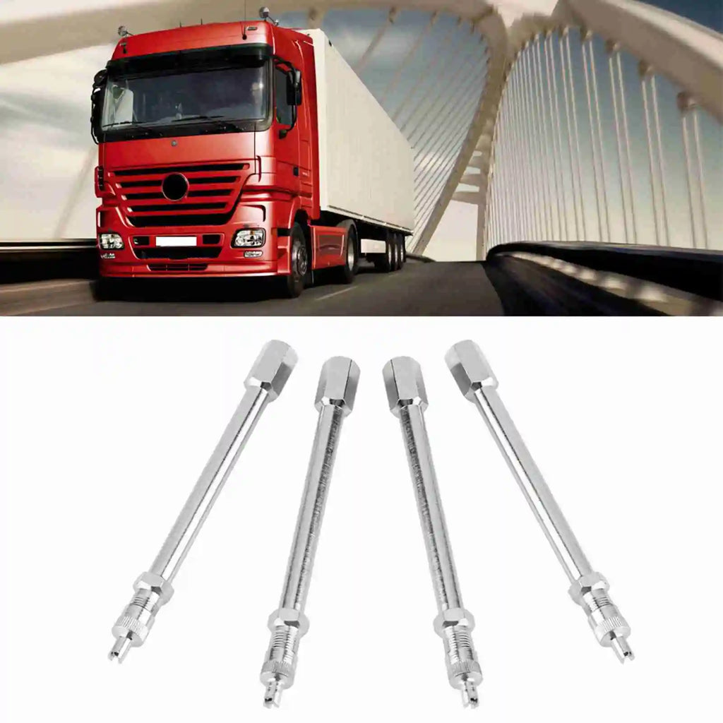 Chrome Tyre Valve Extension Rod – Car Truck Lorry Adapter Valve Stem Adapter Qme