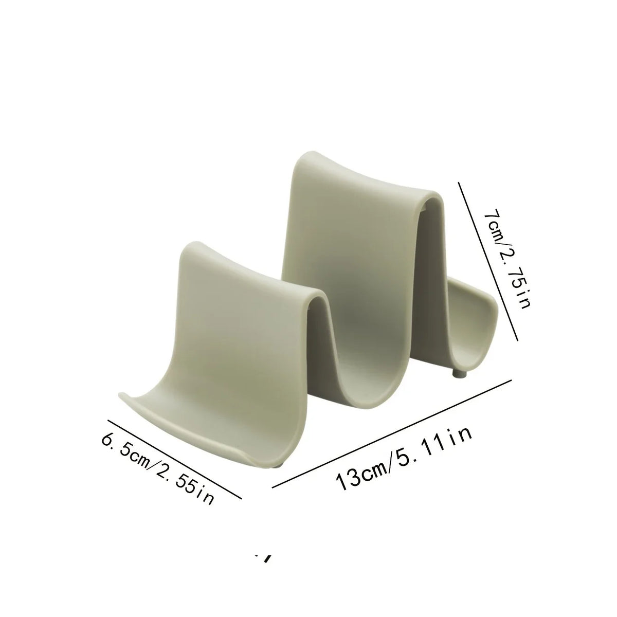 Wavy Kitchen Countertop Lid & Spatula Storage Rack Kitchen Utensil Rack Qme