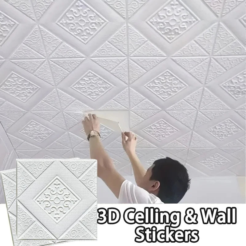 PVC Imitation Brick Wall Stickers – Moisture Resistant 35x35cm Wall Sticker Panels Qme