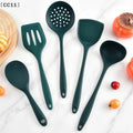 5-Piece Silicone Kitchen Utensil Set – Spoon, Spatula & Colander Silicone Utensil Set Qme Default Title