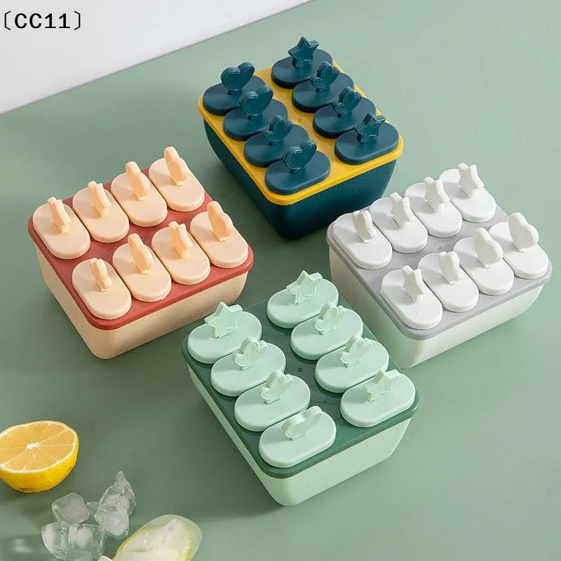 8-Hole BPA-Free Reusable Popsicle & Ice Cream Mold | Qme Popsicle Mold Qme