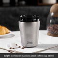 Bincoo 280ml Mini Vacuum Coffee Mug – Ceramic Liner Thermos Vacuum Insulated Mug Qst 280ml