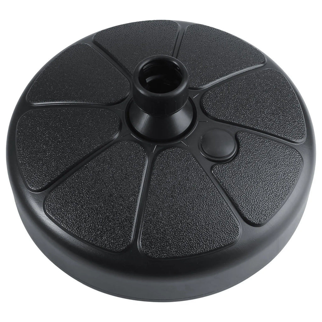 Fillable Patio Umbrella Base Stand – Round Plastic, Water or Sand Umbrella Base Stand Qme