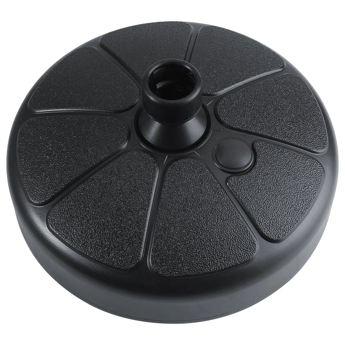 Fillable Patio Umbrella Base Stand – Round Plastic, Water or Sand Umbrella Base Stand Qme