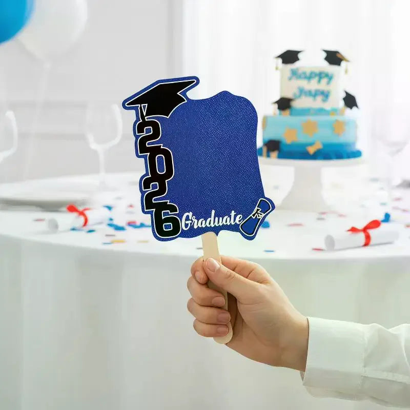 Class of 2026 DIY Graduation Photo Props & Frame Set 12pcs Graduation Party Props Qme