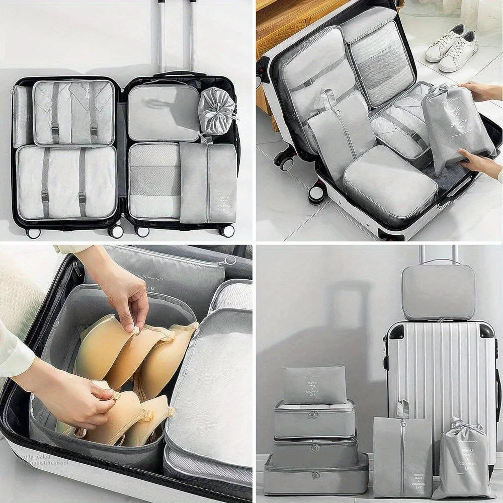 Mesh Travel Storage Bag – Multifunctional Luggage Organizer Travel Organizer Bag Qme