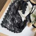 Y2K Lace Flower Triangle Scarf – Belt, Headband & Turban Triangle Scarf Qme B1