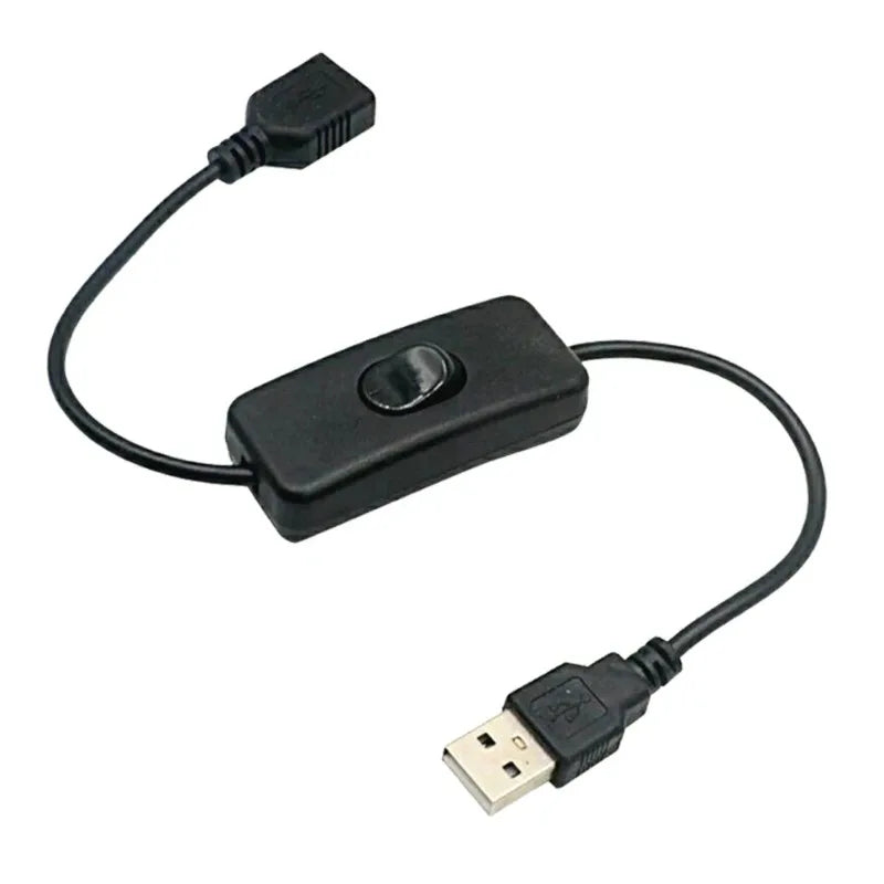 USB 2.0 Extension Cable with Switch Male to Female 1.2M USB Extension Cable Qme 2M