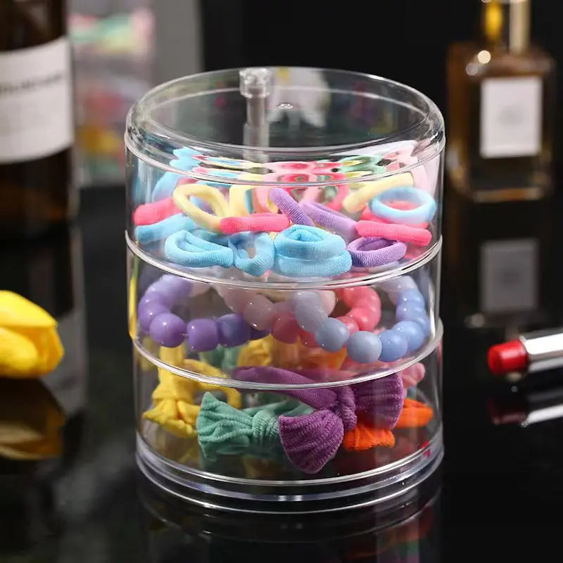 Rotating Jewelry Storage Box – Earring & Bracelet Organizer Jewelry Storage Box Qme 3 layers