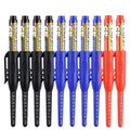 Deep Drill Hole Long Nib Waterproof Marker Pens – 20 Colors Waterproof Marker Pen Qme 4black 4blue 2red
