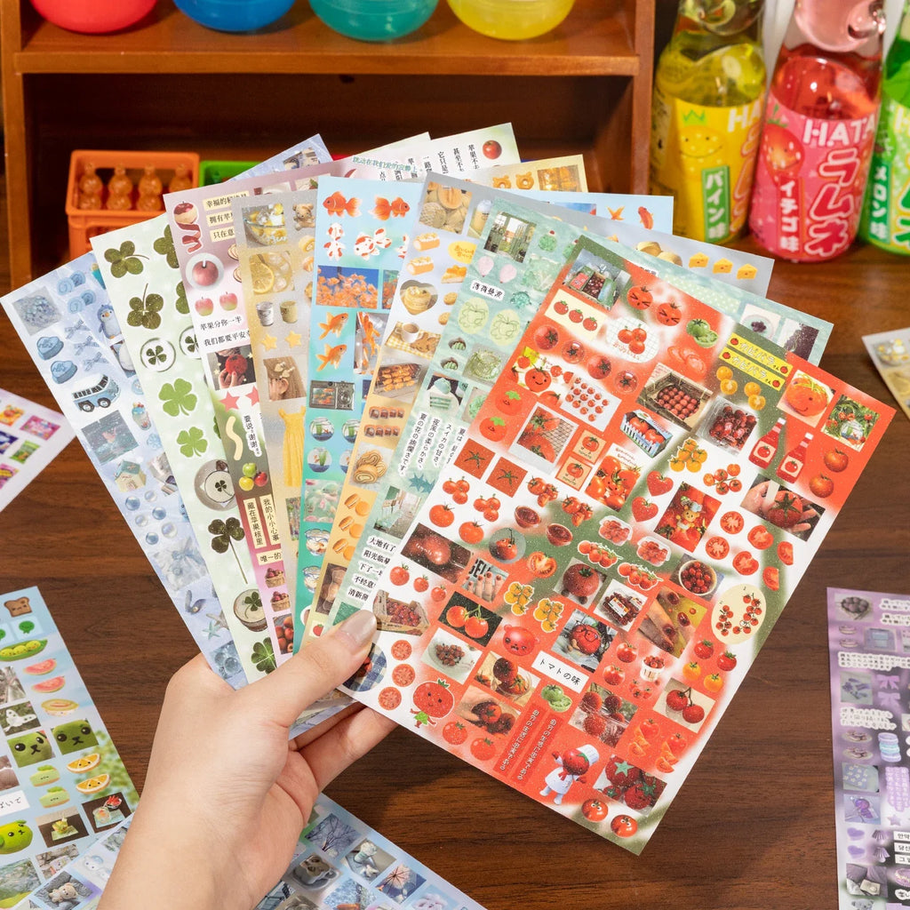 Cute Die-Cut Sticker Book – DIY Scrapbook & Phone Decor Die-Cut Sticker Book Qme