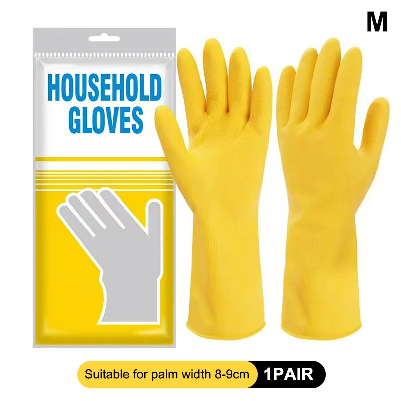 Waterproof Rubber Dishwashing Gloves – Kitchen Household Household Cleaning Gloves Qst M